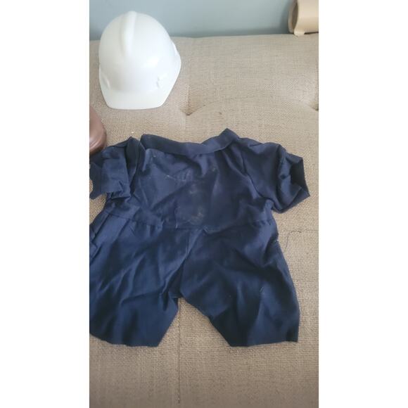 Vintage 1992 THT Construction Worker Doll Outfit w/ Hard Hat Boots Belt &... - Picture 7 of 8